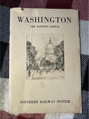 1927 Washington The Nation’s Capital Souther Railway System E. H. Suydam Drawing